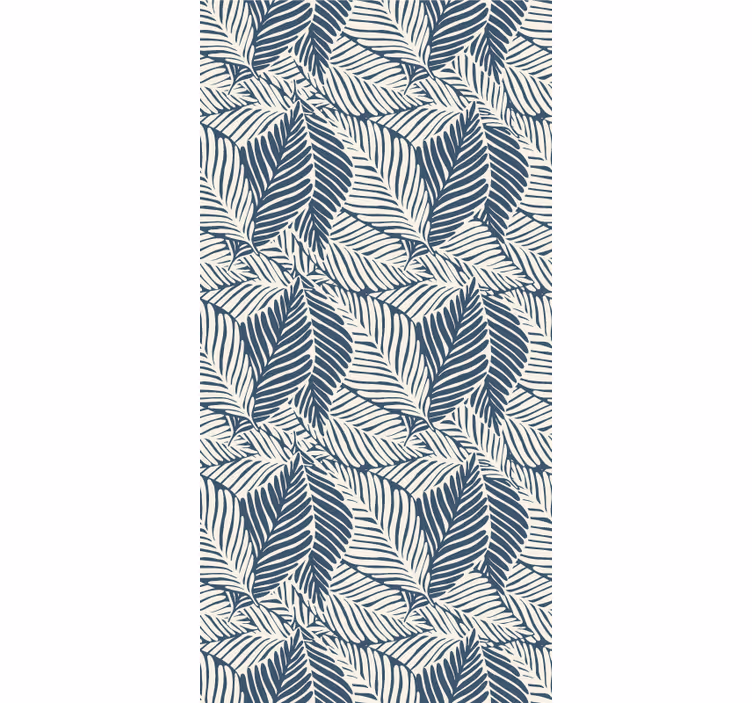 Papel de parede natureza padrões de folhas - TenStickers