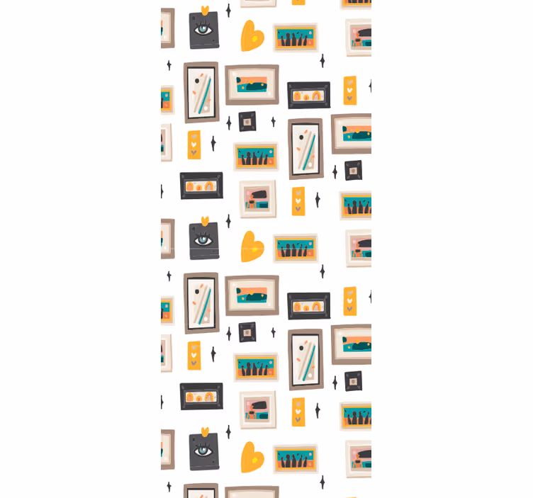 Papel de parede industrial motivos de escritório retrô - TenStickers