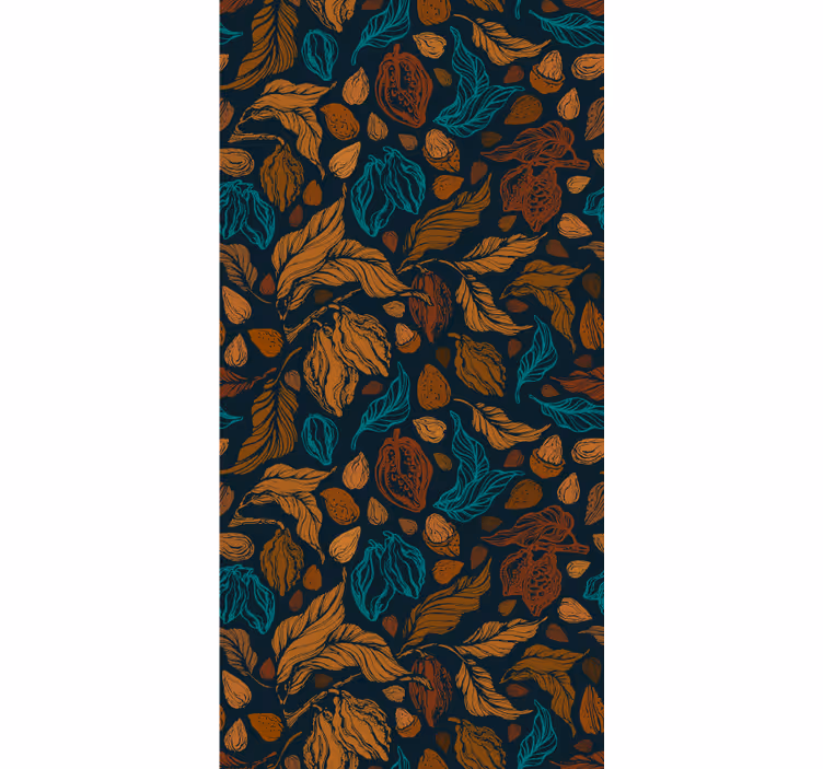 Papel de parede natureza padrão floral da natureza - TenStickers