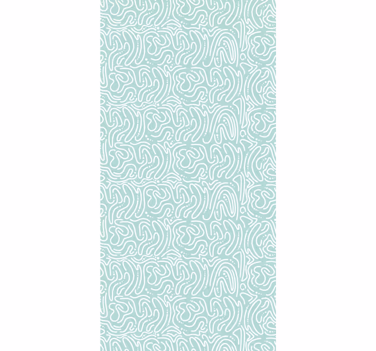 Papel de parede abstracto labirinto verde - TenStickers