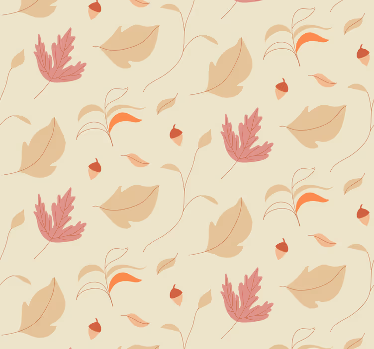 papel de parede natureza Folhas multicoloridas de outono - TenStickers