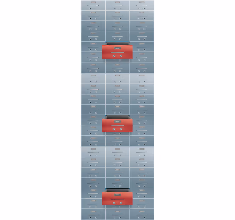 Papel de parede industrial armários industriais - TenStickers