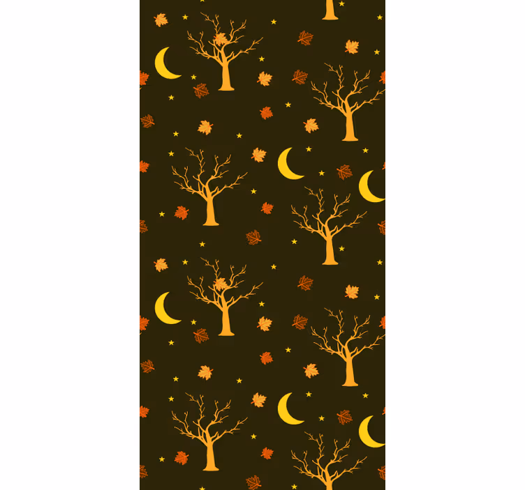 Papel de parede natureza motivo de noite outonal - TenStickers