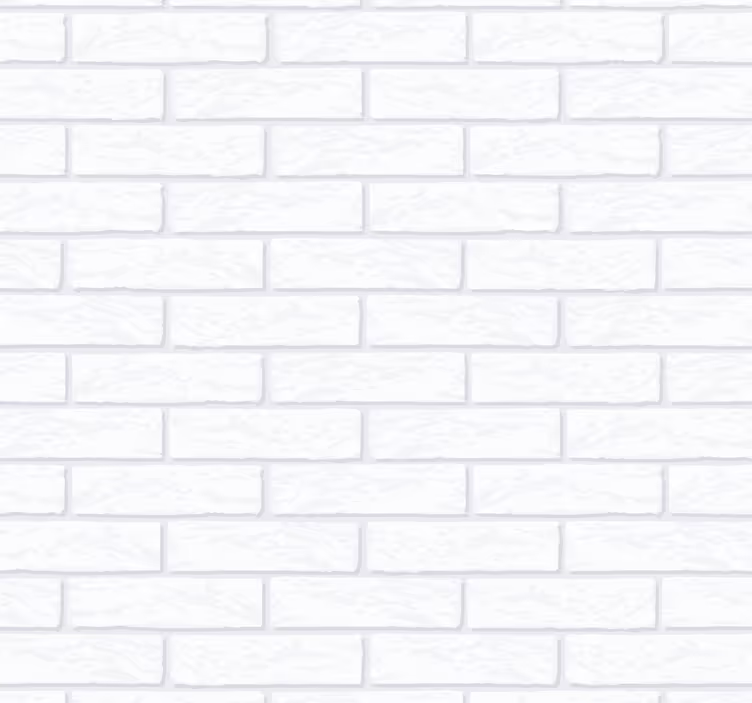 papel de parede tijolo Padrão de tijolo branco - TenStickers
