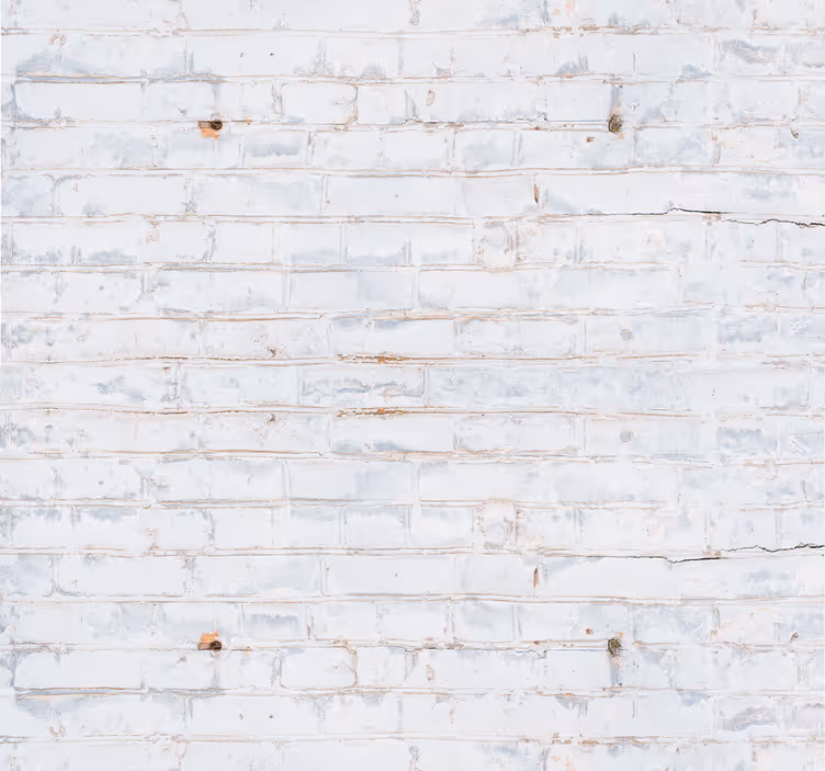 papel de parede tijolo Padrão de tijolo branco com tinta gasta - TenStickers
