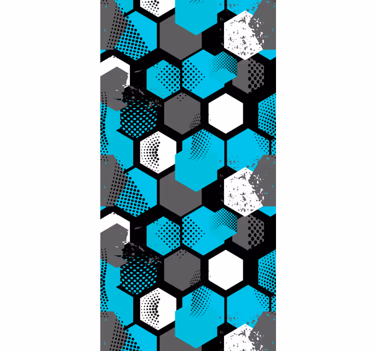 papel de parede artistíco produtode mel em favo de mel - TenStickers