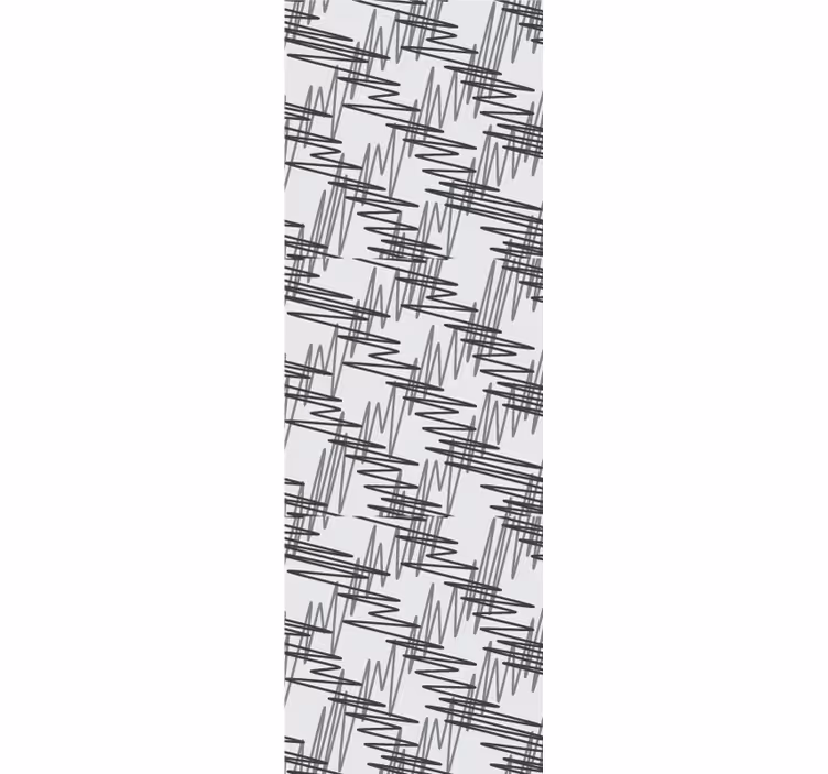 papel de parede artistíco Rabiscos em preto e branco - TenStickers