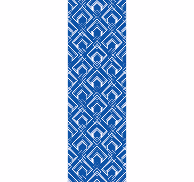 Papel de parede gabinete Padrão elegante da marinha - TenStickers