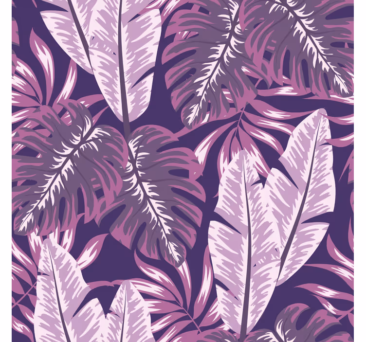 papel de parede floral Maranta roxa - TenStickers