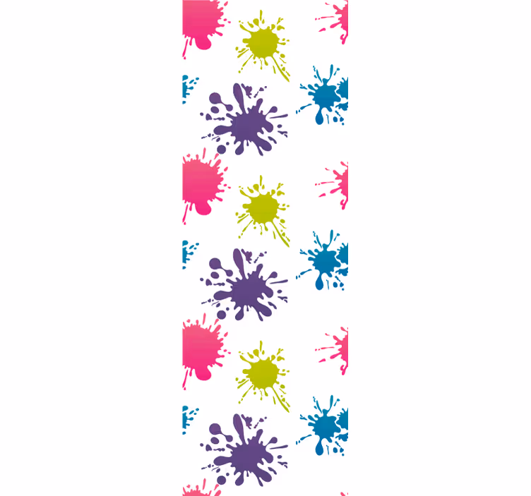 papel de parede artistíco Respingo multicolor - TenStickers
