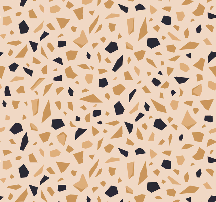 papel de parede formas geométricas padrão de terraço - TenStickers