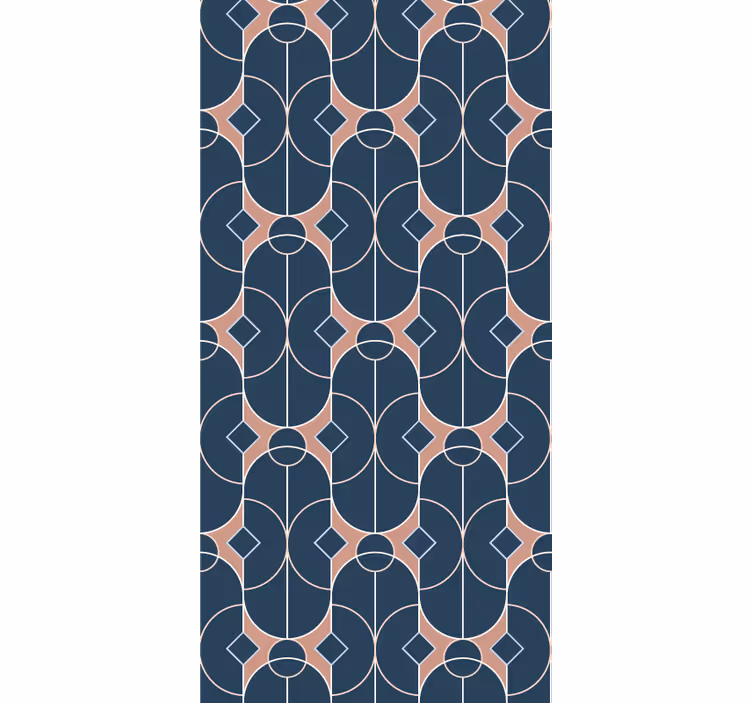 Papel de parede formas geométricas padrão cadeias - TenStickers