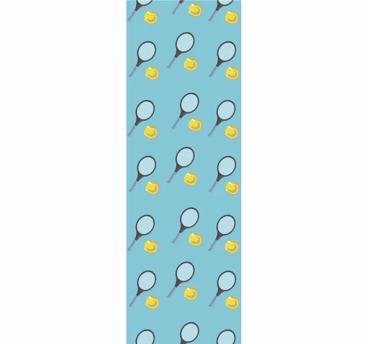 papel de parede infantil Bola e ténis azul - TenStickers