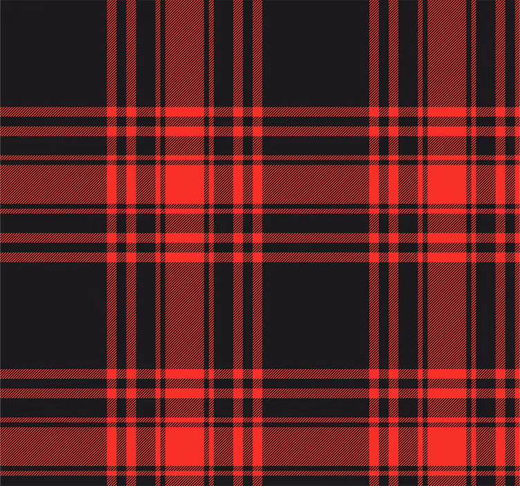 papel de parede para cozinha Padrão xadrez menzies tartan preto v - TenStickers