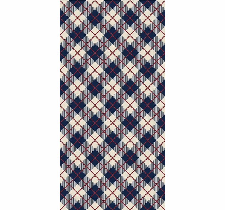 papel de parede para sala Padrão clássico escocês - TenStickers