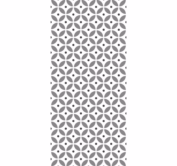 Papel de parede formas geométricas padrão pétalas - TenStickers