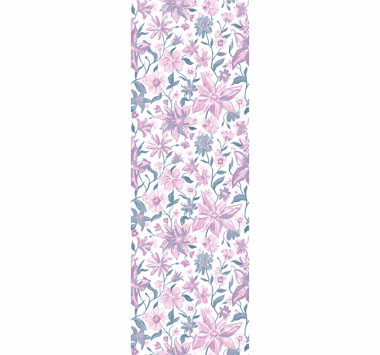 papel de parede flores ambiente de quarto floral - TenStickers
