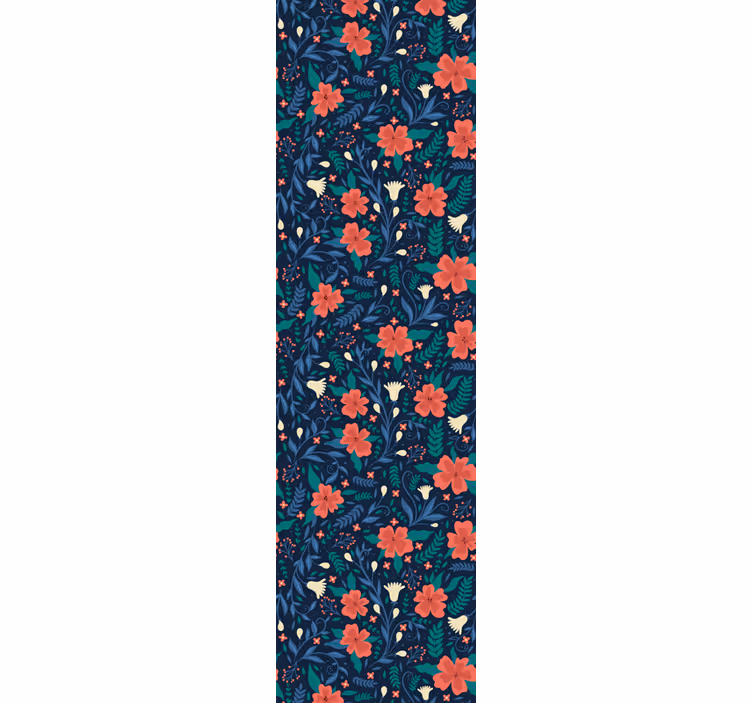 papel de parede flores estampa floral botânica - TenStickers