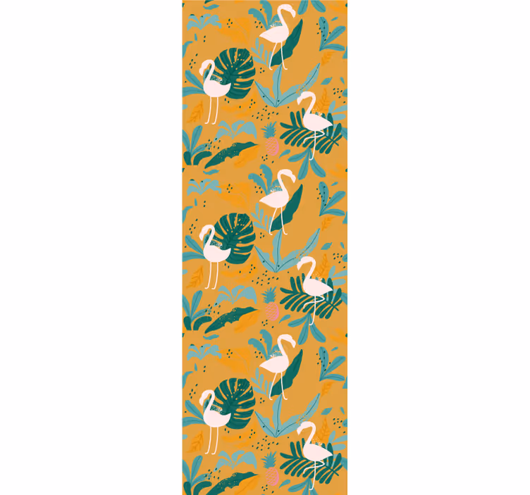 papel de parede animais flamingo tropical - TenStickers