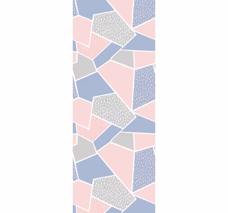 papel de parede formas geométricas colagem geométrica - TenStickers