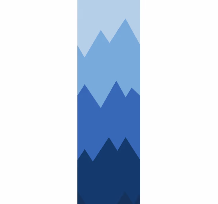 Papel de parede moderno Colcha de colcha branca e azul - TenStickers