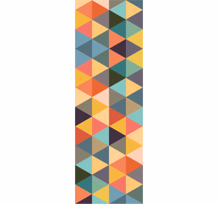papel de parede formas geométricas triângulos coloridos - TenStickers