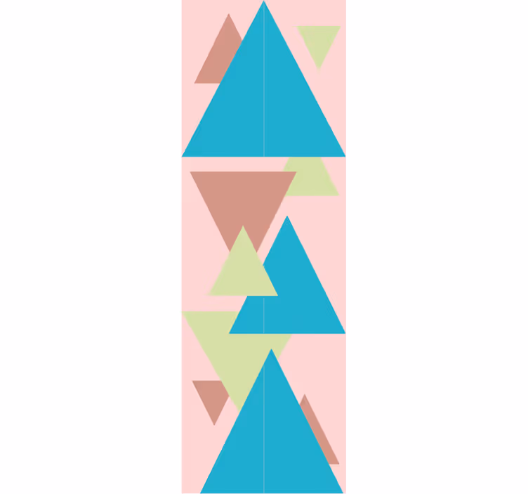 Papel de parede formas geométricas mural - TenStickers