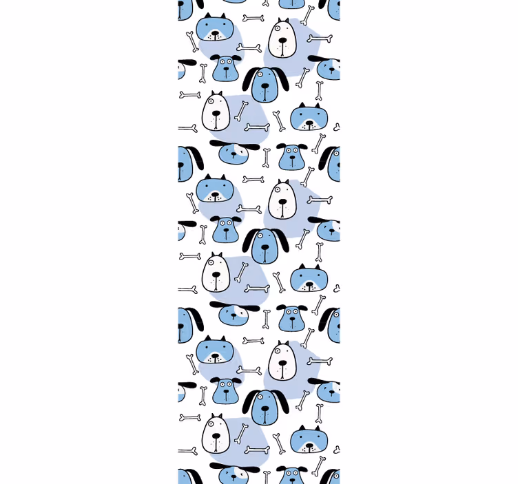 Papel de parede cães padrão canino brincalhão - TenStickers