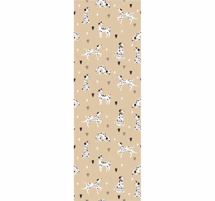 Papel de parede cães delícia de padrão de cachorro - TenStickers