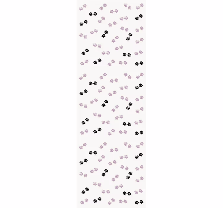 Papel de parede cães padrões de impressão de pata - TenStickers