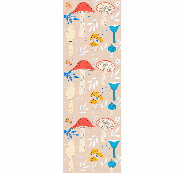 Papel de parede natureza motivos de cogumelo - TenStickers