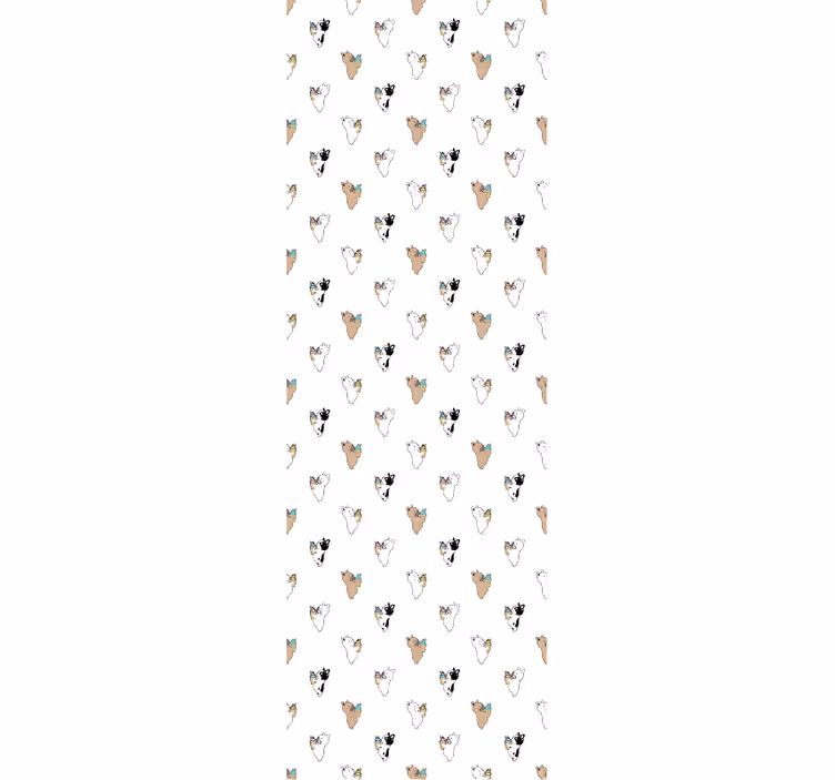 Papel de parede cães silhueta canina - TenStickers