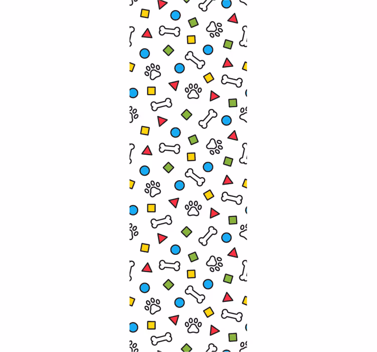 Papel de parede cães com motivos divertidos de pets - TenStickers