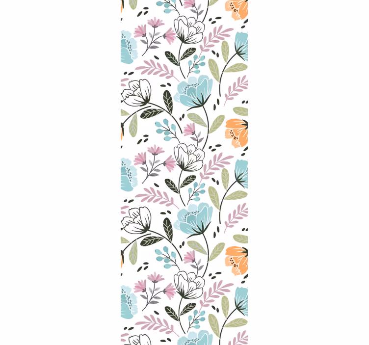 papel de parede floral Diferentes plantas e flores - TenStickers