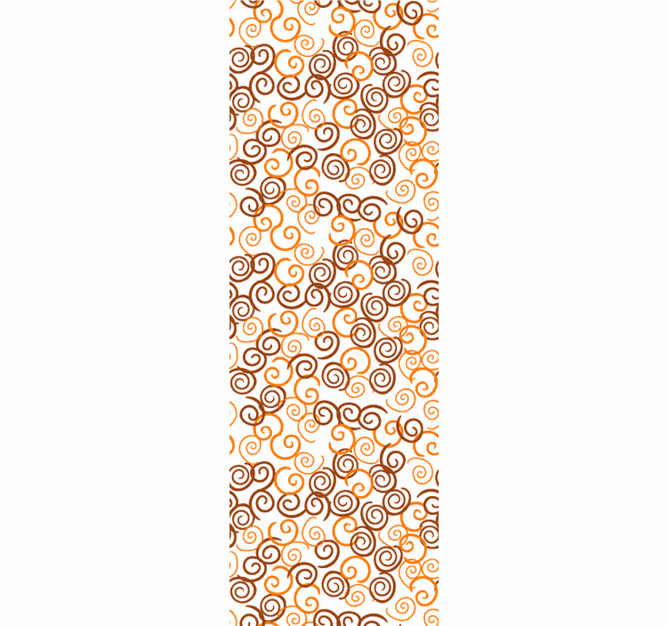 Papel de parede geométrico padrão de redemoinhos em espiral - TenStickers