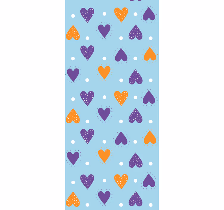 papel de parede para quarto gotas de chuva do coração - TenStickers