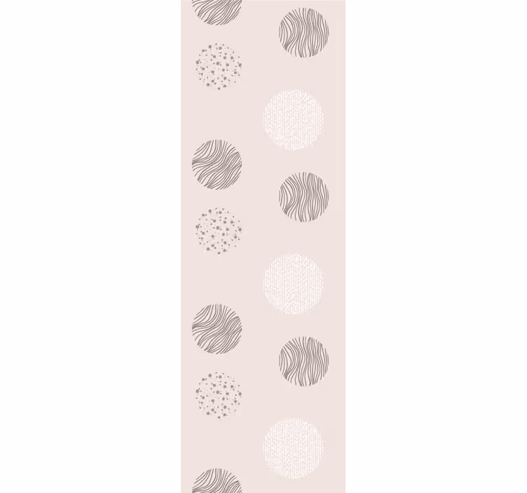 papel de parede formas geométricas motivo de padrão circular - TenStickers