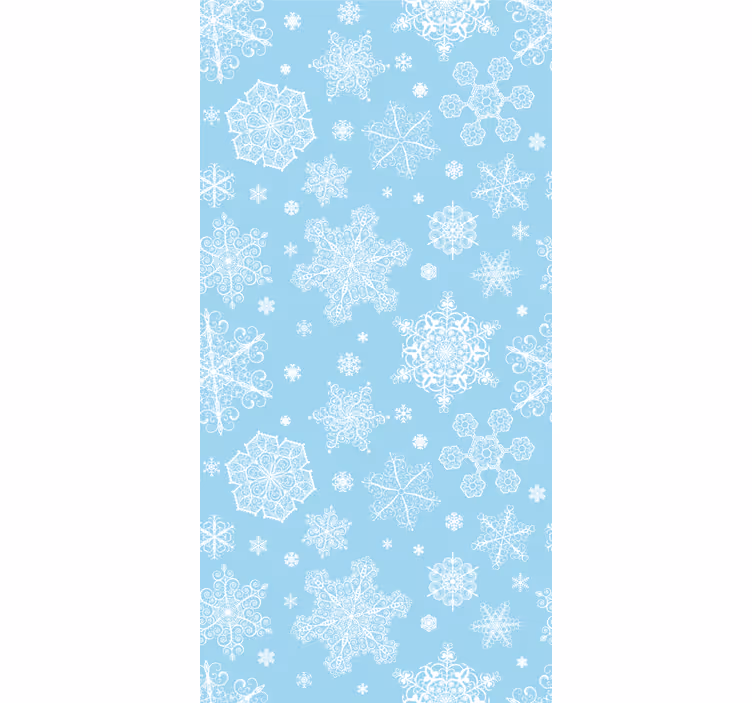 Papel de parede Natal elegância de floco de neve - TenStickers