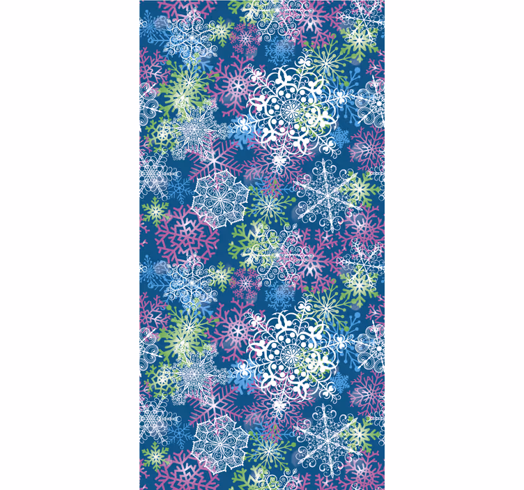 papel de parede para sala Flocos de neve iluminando - TenStickers