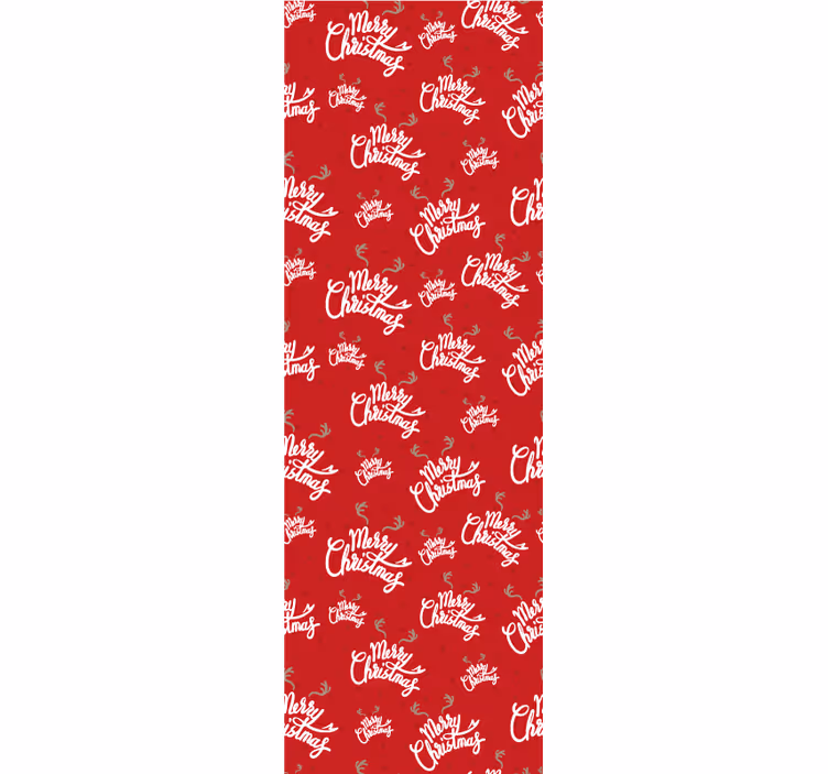 papel de parede para sala Natal feliz com pedaços de rena - TenStickers