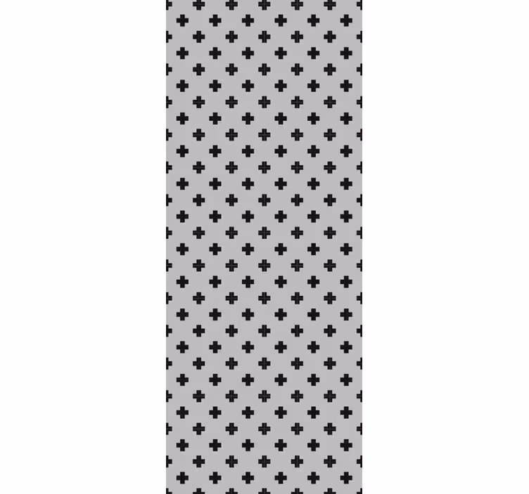 Papel de parede geométrico padrão cruzado - TenStickers