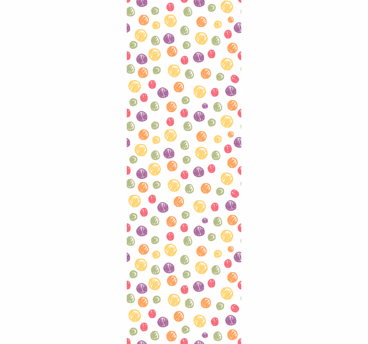 Papel de parede círculos e bolinhas explosão de bolinhas - TenStickers
