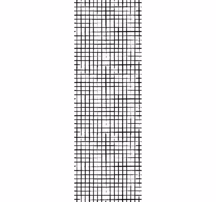 papel de parede formas geométricas padrão de grade - TenStickers