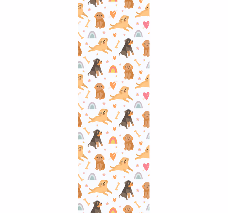 Papel de parede cães motivo canino alegre - TenStickers