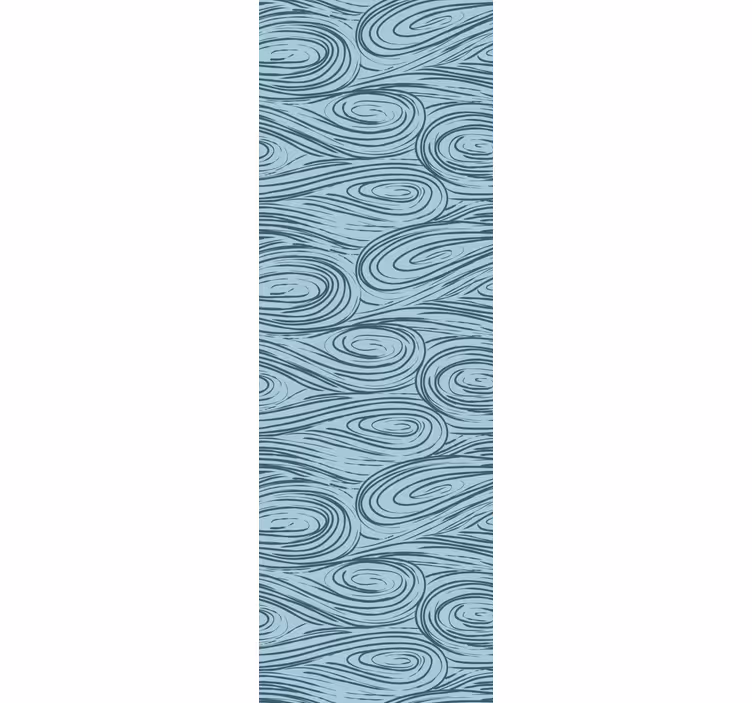 Papel de parede abstracto padrão de onda fluindo - TenStickers