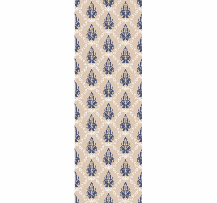 papel de parede barroco motivo floral frondoso - TenStickers