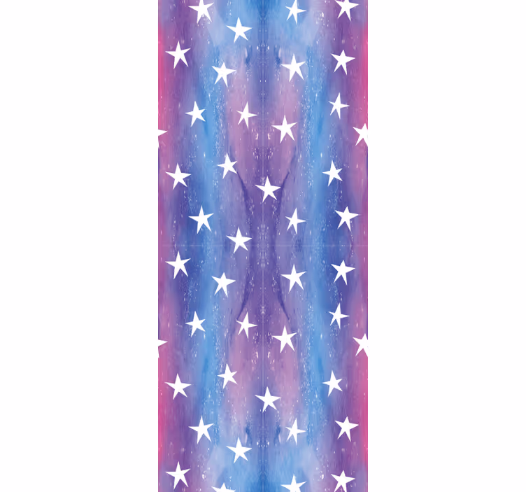 Papel de parede infantil cosmos roxo - TenStickers