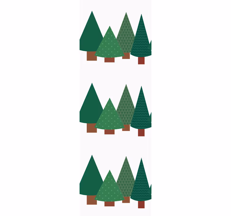 Papel de parede Natal pinha perene - TenStickers
