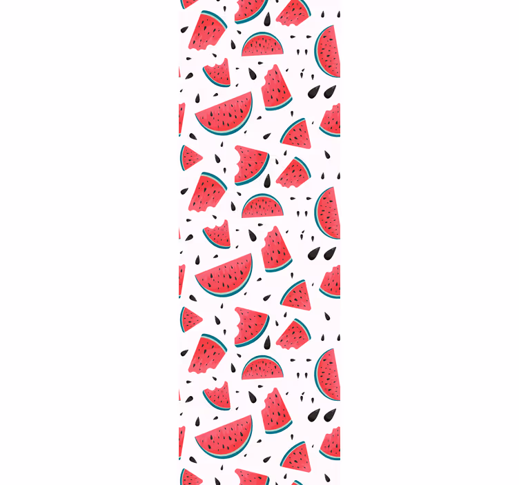 papel de parede infantil Padrão fresco com melancia - TenStickers