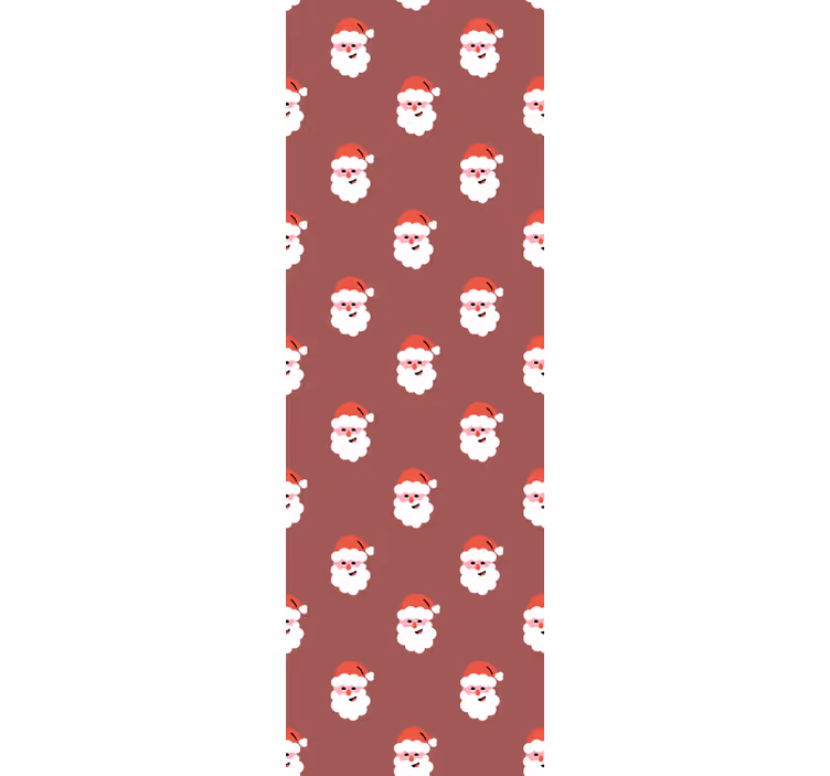Papel de parede natal estampa do papai noel - TenStickers